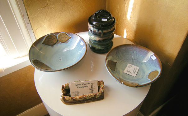 Pottery from Cathie Miranda Potterylady Shop in Luray VA